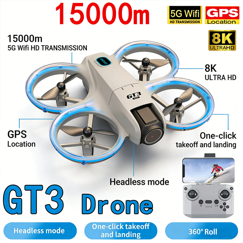 Drone Kit Tricopter - โดรนรุ่นใหม่ GT3 MAX 8K HD ถ่ายภาพทางอากาศ