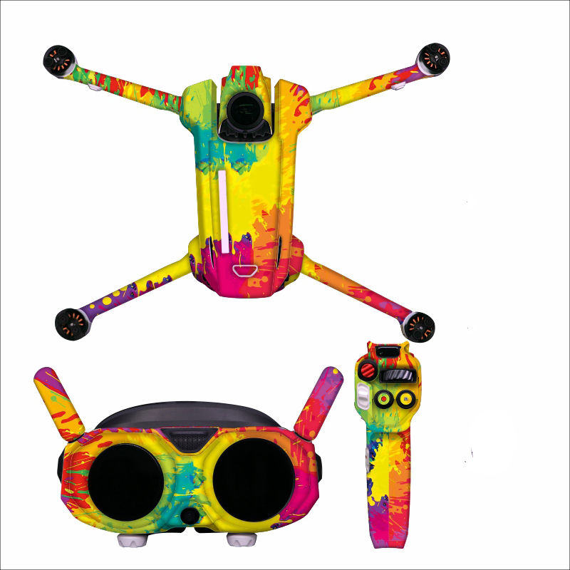 Drone Kit Waterproof - ชุดสติกเกอร์ตกแต่งสำหรับโดรนและคอนโทรลเลอร์แบบกันน้ำ A1 ป้องกันรอยขีดข่วน