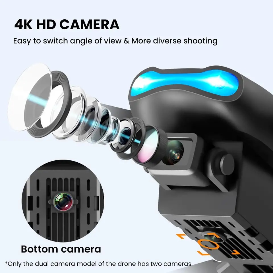 ใหม่ Mini Drone E99 4K WIFI HD - Drone Kit Tricopter บทวิจารณ์และราคา